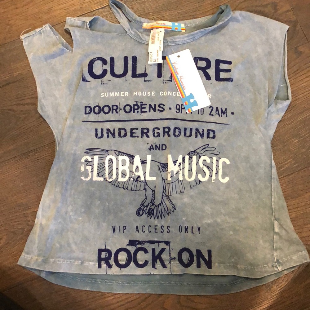 Girls Vintage Havana trendy tee shirt